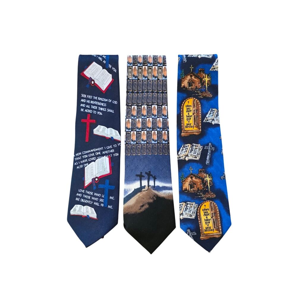 Roberto Cellini Lot of 3 Religious Ties‎